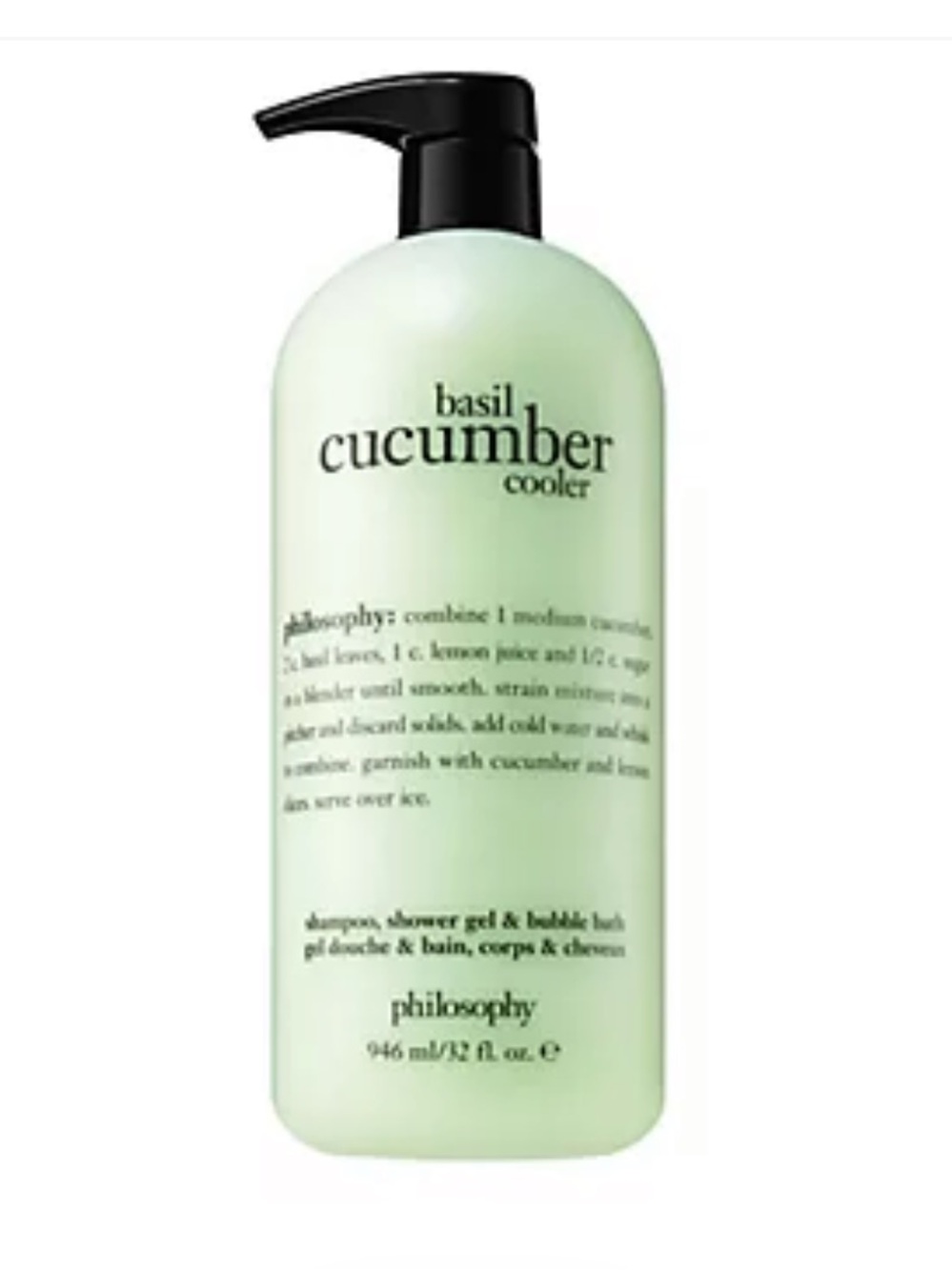 Philosophy Basil Cucumber Cooler Hydrating Shower Gel